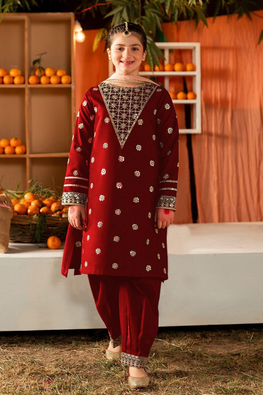 2 pcs cotton Stitched Dress