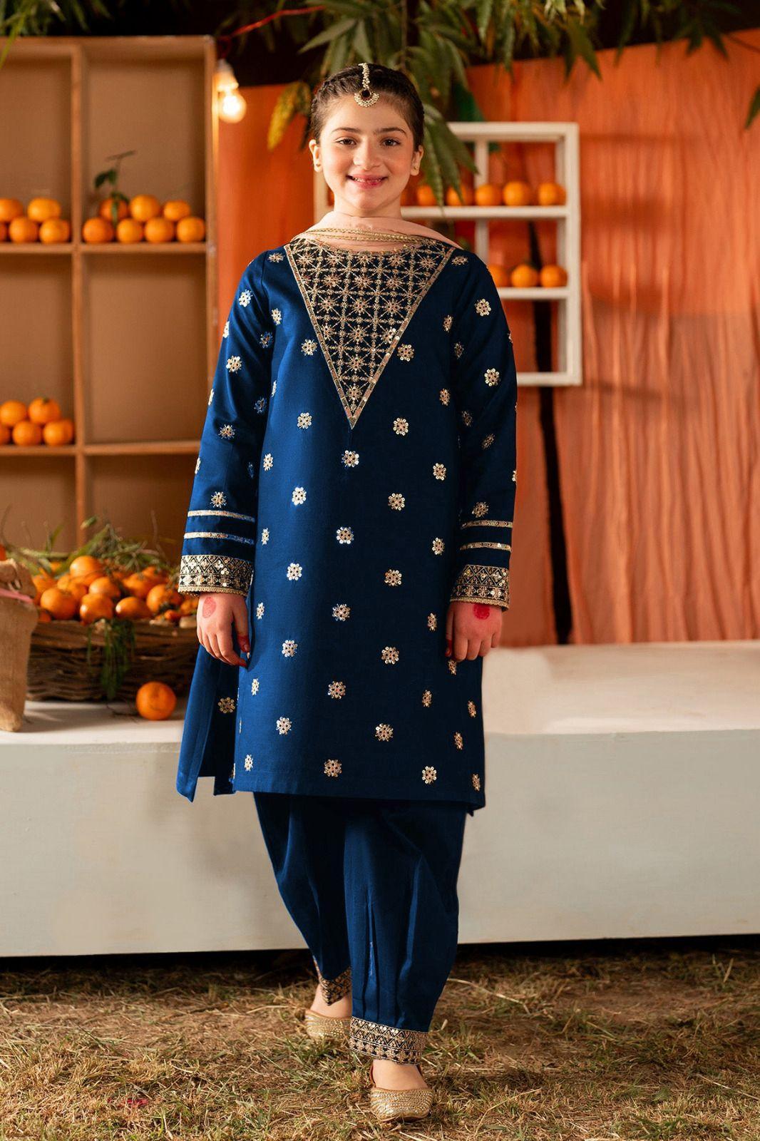 2 pcs cotton Stitched Dress
