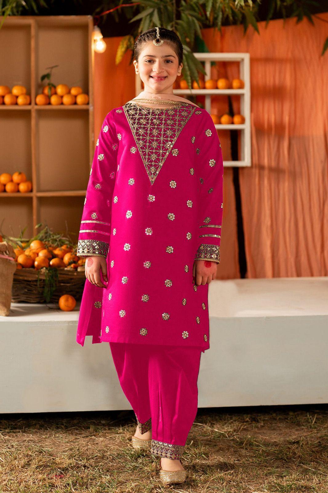 2 pcs cotton Stitched Dress