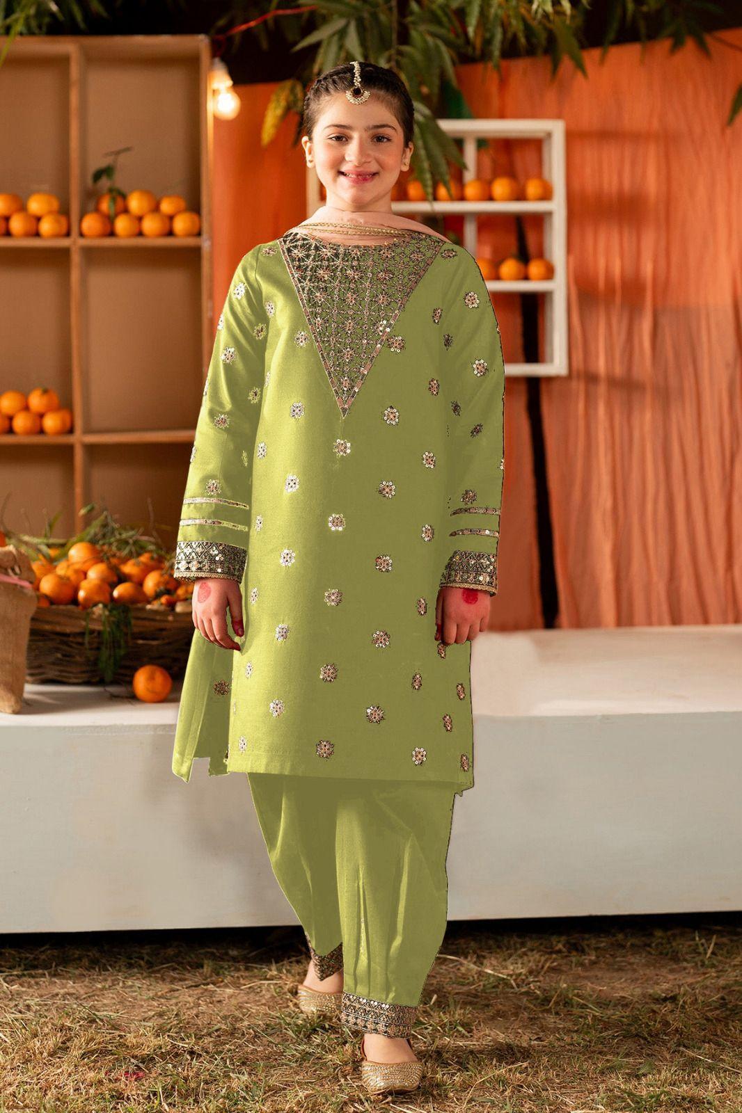 2 pcs cotton Stitched Dress