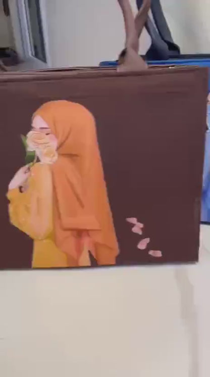 Hijab girl bag